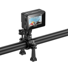 Sports camera Hoco with two screens 1,3" + 2" anti-shake IPS 4K / 30fps DV102 black