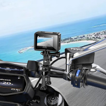 Sports camera Hoco with two screens 1,3" + 2" anti-shake IPS 4K / 30fps DV102 black