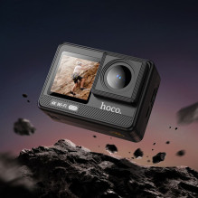 Sports camera Hoco with two screens 1,3" + 2" anti-shake IPS 4K / 30fps DV102 black