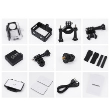 Sportinė kamera Hoco su dviem ekranais, 1,3" + 2" su stabilizatoriumi, IPS, 4K / 30 kadrų per sekundę, DV102, 