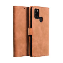 Atverčiamas dėklas, skirtas „Samsung A21s Tender Book“, rudas Atverčiamas dėklas, skirtas „Samsung A21s Tender Book“, rudas