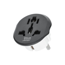 BLUE STAR travel adapter GO TO Europe (Type E) 16A white BLUE STAR travel adapter GO TO Europe (Type E) 16A white