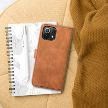 Atverčiamas dėklas Xiaomi Redmi 9C / 9C NFC Tender Book, rudas Atverčiamas dėklas Xiaomi Redmi 9C / 9C NFC Tender Book, rudas