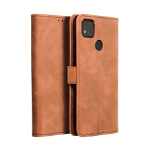 Atverčiamas dėklas Xiaomi Redmi 9C / 9C NFC Tender Book, rudas Atverčiamas dėklas Xiaomi Redmi 9C / 9C NFC Tender Book, rudas