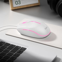 Wire gaming mouse Hoco USB A 2400 dpi GM37 white Wire gaming mouse Hoco USB A 2400 dpi GM37 white