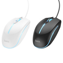 Laidinė žaidimų pelė Hoco USB A 2400 dpi GM37 balta