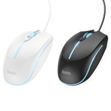 Laidinė žaidimų pelė Hoco USB A 2400 dpi GM37 juoda Laidinė žaidimų pelė Hoco USB A 2400 dpi GM37 juoda