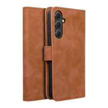 Atverčiamas dėklas, skirtas „Samsung A54 5G Tender Book“, rudas Atverčiamas dėklas, skirtas „Samsung A54 5G Tender Book“, rudas