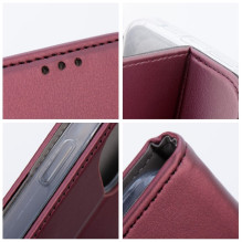 Atverčiamas dėklas, skirtas „Samsung A27 Smart Magneto“, bordo spalvos
