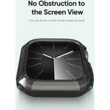 DUX DUCIS case TAMO for Apple Watch series 10 46 mm transparent with black DUX DUCIS case TAMO for Apple Watch series 10 46 mm transparent with black