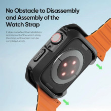 DUX DUCIS case TAMO for Apple Watch series 10 46 mm transparent with black DUX DUCIS case TAMO for Apple Watch series 10 46 mm transparent with black