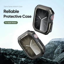 DUX DUCIS case TAMO for Apple Watch series 10 46 mm transparent with black DUX DUCIS case TAMO for Apple Watch series 10 46 mm transparent with black