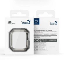 DUX DUCIS case TAMO for Apple Watch series 10 46 mm transparent with black DUX DUCIS case TAMO for Apple Watch series 10 46 mm transparent with black