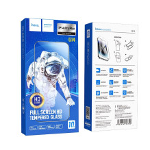 Grūdintas stiklas iPhone 14 PRO MAX Hoco HD 5D Guardian shield 10 vnt. G14 juodos spalvos Grūdintas stiklas iPhone 14 PRO MAX Hoco HD 5D Guardian shield 10 vnt. G14 juodos spalvos