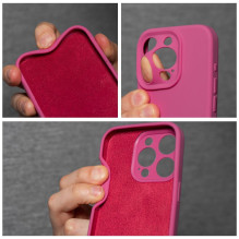 Case for iPhone 16 Silicone 2mm (camera protection) pink