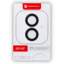 iPhone 17 kameros stiklas Forcell Premium, juodas iPhone 17 kameros stiklas Forcell Premium, juodas