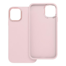„iPhone 11“ rėmelio dėklas, miltelinės rožinės spalvos „iPhone 11“ rėmelio dėklas, miltelinės rožinės spalvos