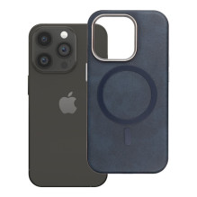 Case for iPhone 14 PRO Gentleman Mag Cover compatible with MagSafe navy blue Case for iPhone 14 PRO Gentleman Mag Cover compatible with MagSafe navy blue