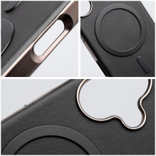 Case for iPhone 14 PRO Gentleman Mag Cover compatible with MagSafe black Case for iPhone 14 PRO Gentleman Mag Cover compatible with MagSafe black