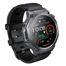 Išmanusis laikrodis Hoco 1,43" AMOLED GPS su skambinimo funkcija Y37 juodas