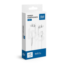 Laidinės ausinės USB C (DAC) Blue Star M15C 1,2 m baltos