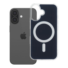 „iPhone 16“ dėklas, skaidrus „Fusion Mag Cover“, suderinamas su „MagSafe“, tamsiai mėlynas „iPhone 16“ dėklas, skaidrus „Fusion Mag Cover“, suderinamas su „MagSafe“, tamsiai mėlynas