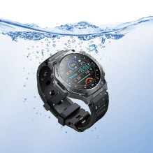 Išmanusis laikrodis Hoco 1,43" AMOLED GPS su skambinimo funkcija Y37 juodas