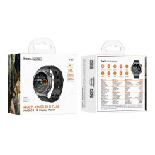 Smartwatch Hoco 1,43" AMOLED GPS with call function Y37 black Smartwatch Hoco 1,43" AMOLED GPS with call function Y37 black