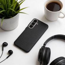 „Samsung S25 FE“ K-Look dėklas, suderinamas su „MagSafe“, juodas „Samsung S25 FE“ K-Look dėklas, suderinamas su „MagSafe“, juodas