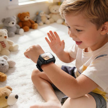 Išmanusis laikrodis vaikams 1,69" 4G GPS su skambinimo funkcija Hoco Y108 juodas