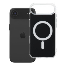 „iPhone 17 AIR“ skaidrus „Fusion Mag Cover“ dėklas, suderinamas su „MagSafe“, juodas „iPhone 17 AIR“ skaidrus „Fusion Mag Cover“ dėklas, suderinamas su „MagSafe“, juodas