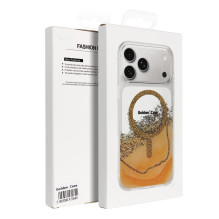 „iPhone 13 / 14“ dėklas, auksinis, suderinamas su „MagSafe“ ir auksiniu dėklu.