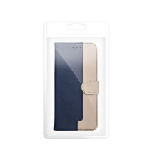 Atverčiamas dėklas, skirtas Motorola G17 Split Book, tamsiai mėlynas ir kreminės spalvos Atverčiamas dėklas, skirtas Motorola G17 Split Book, tamsiai mėlynas ir kreminės spalvos