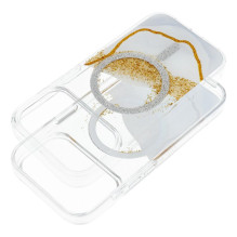 Case for iPhone 13 / 14 Golden compatible with MagSafe white