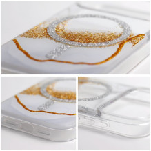 Case for iPhone 13 / 14 Golden compatible with MagSafe white