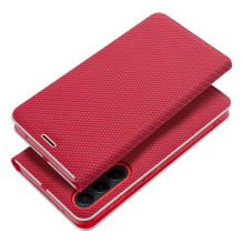 Flip case for Samsung S26 Luna Book Carbon red
