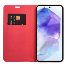 Flip case for Samsung S26 Luna Book Carbon red