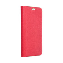 Atverčiamas dėklas, skirtas „Samsung A27 Luna Book“, auksinės spalvos, raudonas