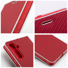 Flip case for Samsung A37 5G Luna Book Carbon red Flip case for Samsung A37 5G Luna Book Carbon red