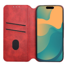 Atverčiamas dėklas Oppo Reno 15 Pro 5G Cubic Book telefonui, raudonas Atverčiamas dėklas Oppo Reno 15 Pro 5G Cubic Book telefonui, raudonas
