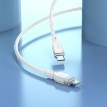 Silikoninis laidas USB C į USB C Hoco 3A 60W 1 m X109 baltas Silikoninis laidas USB C į USB C Hoco 3A 60W 1 m X109 baltas