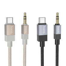 Cable AUX Jack 3,5 mm (male) to USB C (male) Hoco 1 m UPA32B gold Cable AUX Jack 3,5 mm (male) to USB C (male) Hoco 1 m UPA32B gold