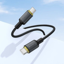 USB C laidas į USB C Hoco 3A 60W 1 m X128 Benefit juodas USB C laidas į USB C Hoco 3A 60W 1 m X128 Benefit juodas