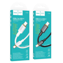 USB C laidas į USB C Hoco 3A 60W 1 m X128 Benefit juodas USB C laidas į USB C Hoco 3A 60W 1 m X128 Benefit juodas