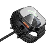 „Hoco“ USB-C į USB-C laidas PD100W su belaidžiu įkrovimu, skirtas „Apple Watch“ laikrodžiui, 1,2 m, CW66, juodas „Hoco“ USB-C į USB-C laidas PD100W su belaidžiu įkrovimu, skirtas „Apple Watch“ laikrodžiui, 1,2 m, CW66, juodas