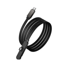 Cable with bracket USB C to USB C PD 60W Hoco 1,2 m U150 Exquisite black