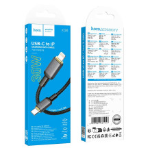USB C - Lightning kabelis Hoco PD 30W 1 m X128 Benefit juodas