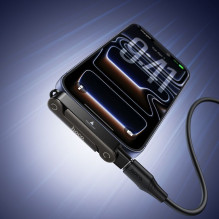 Adapteris su laikikliu USB C į USB C max 240W Hoco UA47A juodas