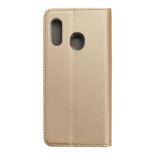 Atverčiamas dėklas, skirtas „Samsung A20e Smart Case Book“, auksinis Atverčiamas dėklas, skirtas „Samsung A20e Smart Case Book“, auksinis