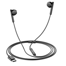 Laidinės ausinės USB C Hoco M93 juodos Laidinės ausinės USB C Hoco M93 juodos